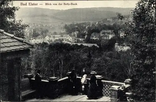 Ak Bad Elster im Vogtland, Blick von der Betty-Bank