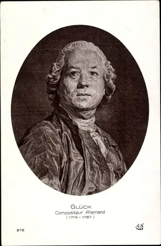 Ak Komponist Christoph Willibald Gluck, Portrait