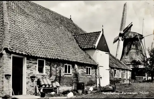 Ak Formerum Terschelling Friesland Niederlande, Molen