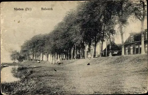 Ak Sloten Friesland Niederlande, Bolwerk