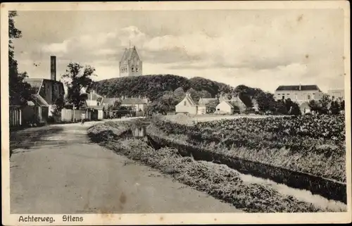 Ak Stiens Friesland Niederlande, Achterweg