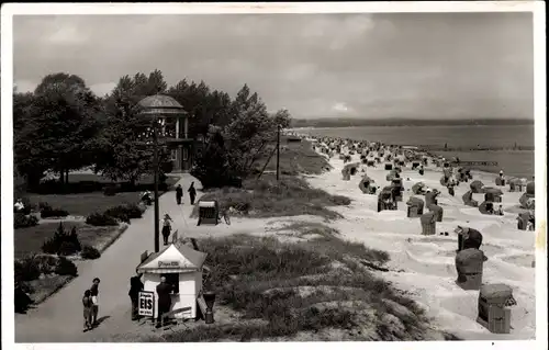 Ak Scharbeutz in Ostholstein, Strand und Strandpromenade