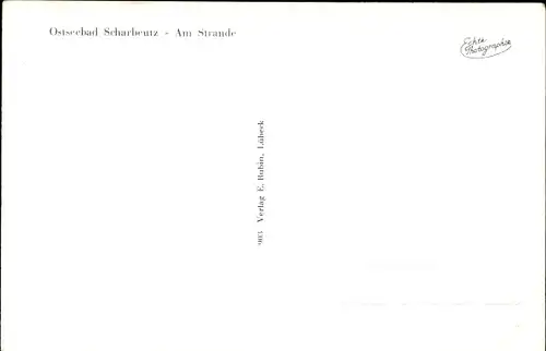 Ak Scharbeutz in Ostholstein, Strand und Strandpromenade