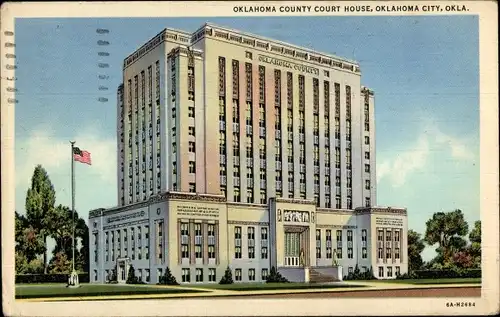 Ak Oklahoma City Oklahoma USA, Gerichtsgebäude des Oklahoma County