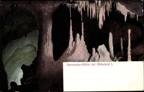 Ak Rübeland Oberharz am Brocken, Hermannshöhle