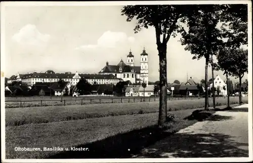 Ak Ottobeuren in Oberschwaben Allgäu, Basilika, Kloster