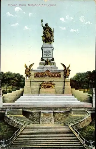 Ak Rüdesheim am Rhein, Niederwald Nationaldenkmal