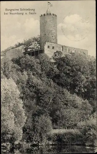 Ak Schönburg an der Saale Burgenlandkreis, Burgruine Schönburg