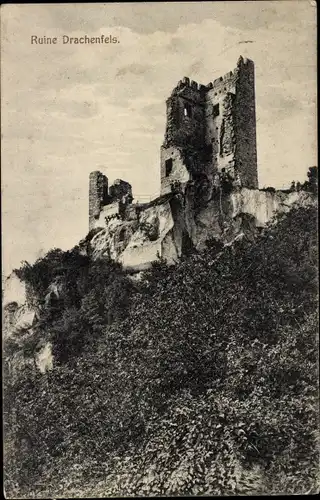 Ak Königswinter am Rhein, Drachenfels