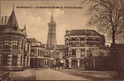 Ak Amersfoort Utrecht Niederlande, Utrechtsche Staat m. Politie Bureau