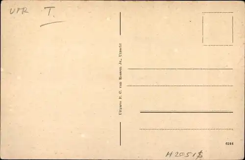 Ak Utrecht Niederlande, Westerkade