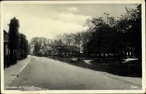 Ak Finsterwolde Groningen, Straßenzug