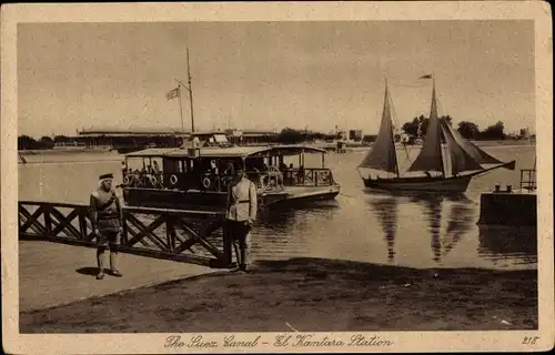 Ak El Kantara El Qantara Ägypten, Suez Kanal, Kantara Station