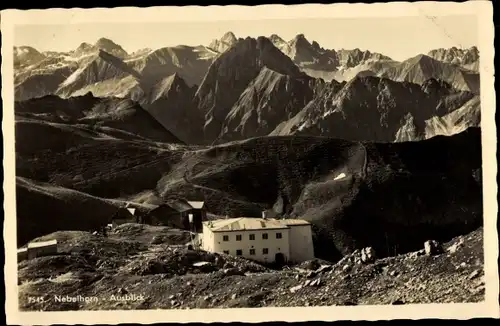 Ak Oberstdorf im Oberallgäu, Edmund Probst Haus, Nebelhorn, Bergstation