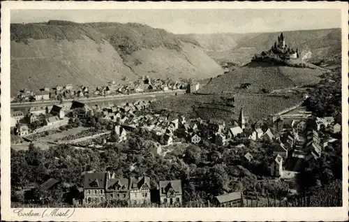 Ak Cochem an der Mosel, Gesamtansicht der Stadt mit Burg