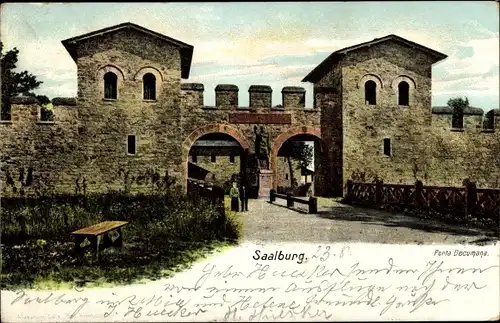 Ak Bad Homburg vor der Höhe, Kastell Saalburg, Porta Decumana