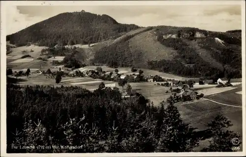 Ak Waltersdorf Großschönau Oberlausitz, Lausche, Zittauer Gebrirge, Blick von Hofeberg  aus