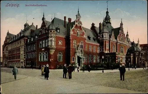 Ak Leipzig in Sachsen, Buchhändlerhaus