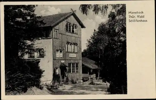 Ak Manebach Ilmenau in Thüringen, Schöffenhaus