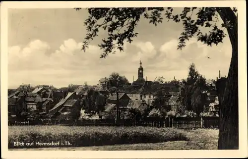 Ak Hermsdorf Thüringen, Teilansicht