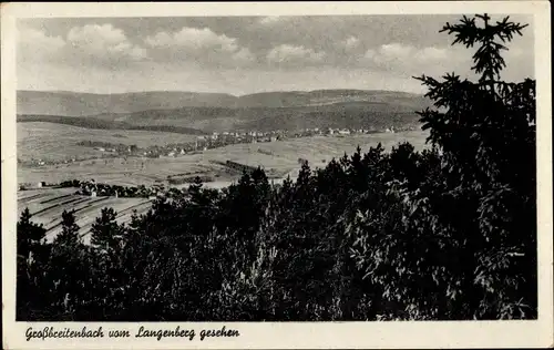 Ak Großbreitenbach in Thüringen, Panorama vom Langenberg gesehen