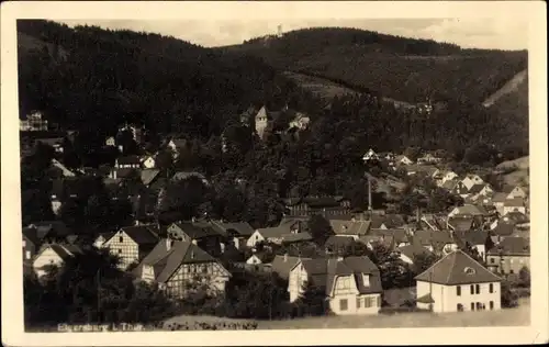 Ak Elgersburg in Thüringen, Panorama mit Carl Eduard Warte