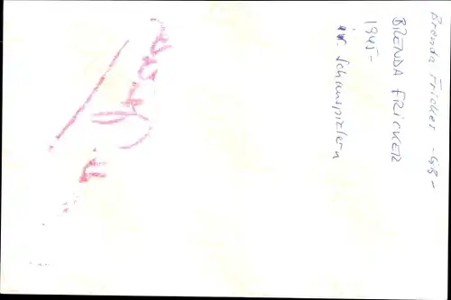 Ak Schauspielerin Brenda Fricker, Portrait, Autogramm