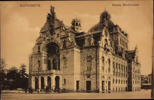 Ak Nürnberg in Mittelfranken, Neues Stadttheater