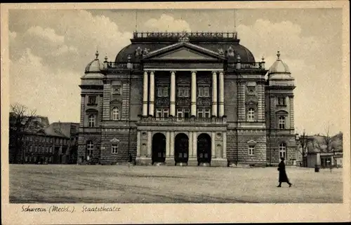 Ak Schwerin in Mecklenburg, Staatstheater