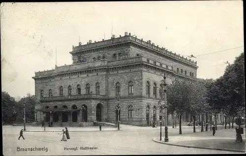 Ak Braunschweig in Niedersachsen, Herzogliches Hoftheater