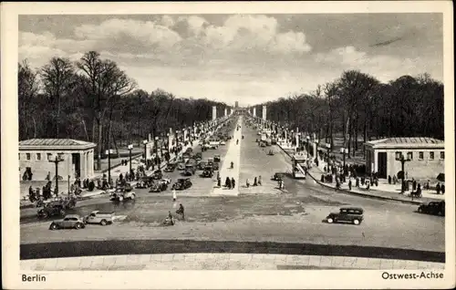 Ak Berlin Tiergarten, Ost West Achse