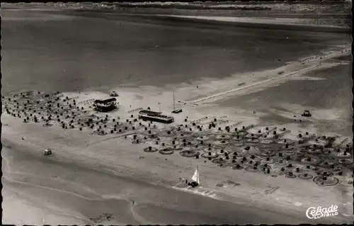 Ak Nordseebad Sankt Peter Ording, Fliegeraufnahme