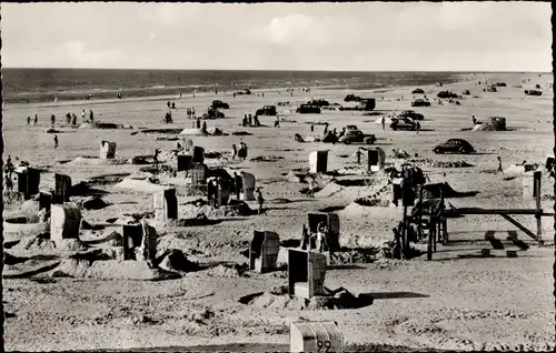 Ak Nordseebad Sankt Peter Ording, Strandleben