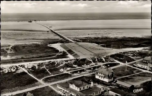 Ak Nordseebad Sankt Peter Ording, Luftbild