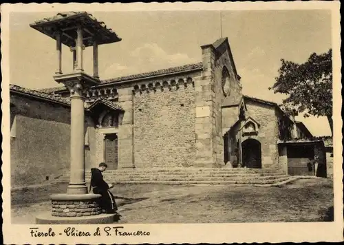 Ak Fiesole Toscana, Chiesa di San Francesco