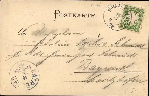 Ak Schnabelwaid in Oberfranken, Teilansicht, Kirche