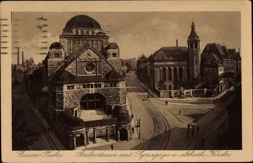 Judaika Ak Essen im Ruhrgebiet, Steelerstraße, Synagoge, altkatholische Kirche