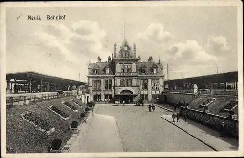 Ak Neuss am Rhein, Bahnhof