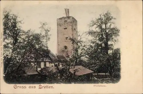Ak Bretten in Baden, Pfeiferturm