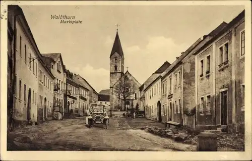 Ak Waldthurn in der Oberpfalz, Marktplatz