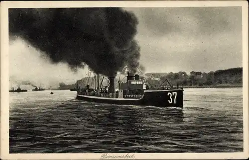 Ak Deutsches Kriegsschiff, Divisionsboot 37