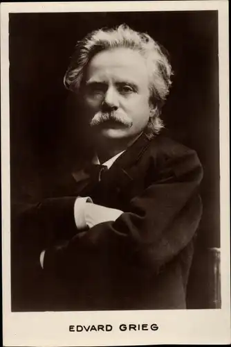 Ak Komponist Edvard Grieg, Portrait