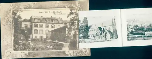 Leporello Ak Esneux Wallonia Lüttich, Hotel de Liege, Kirche, Fond de Mary