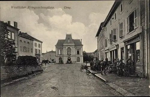 Ak Cirey Meurthe et Moselle, Straßenpartie, deutsche Soldaten, 1. WK