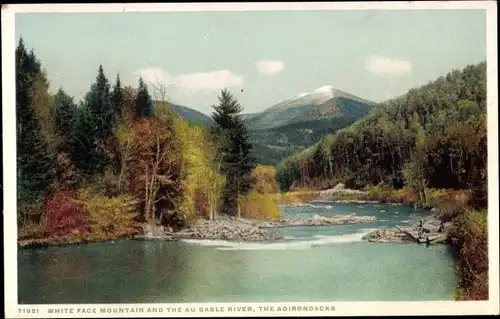 AK New York USA, White Face Mountain, Au Sable River, Adirondacks