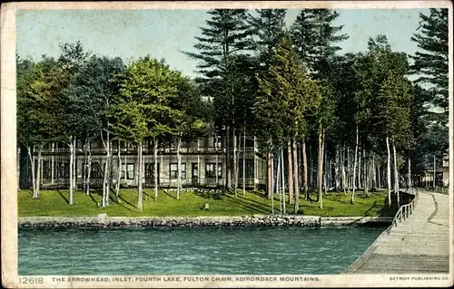 Ak Adirondack Mountains New York USA, Arrowhead, Inlet, Fourth Lake, Fultain Chain