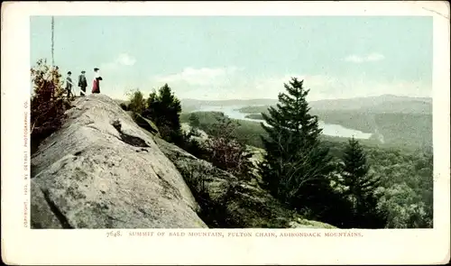 Ak Adirondack Mountains New York USA, Gipfel des Bald Mountain, Fultain Chain