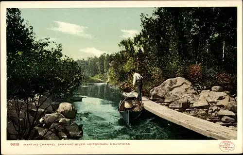 Ak Adirondack Mountains New York USA, Martins Chanel Saranac River