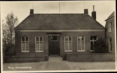 Ak Norg Drenthe, Rathaus