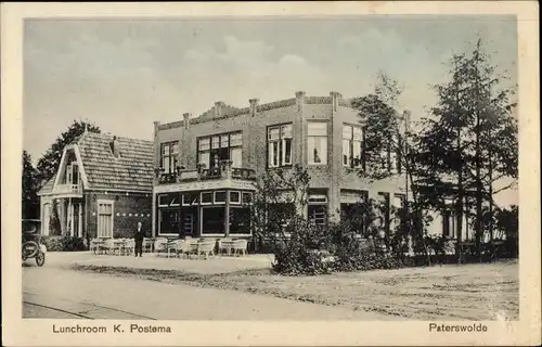 Ak Paterswolde Drenthe Niederlande, Lunchroom K. Postema